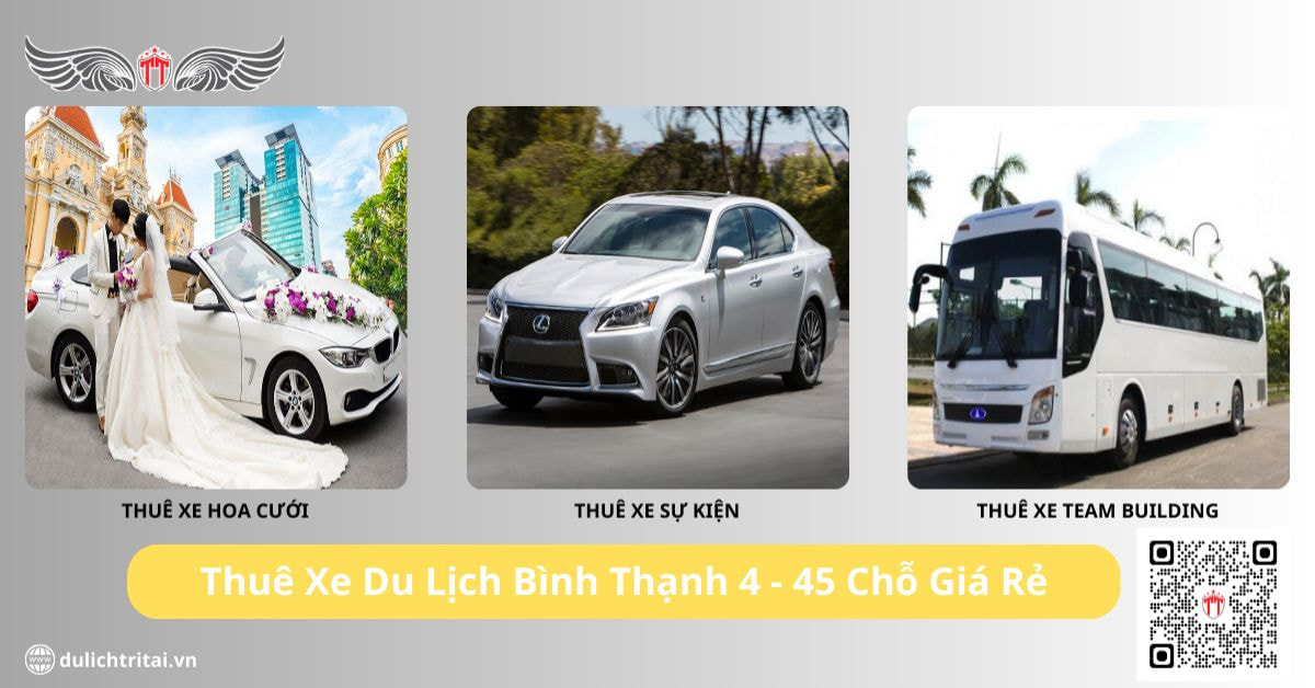 Thuê xe du lịch Bình Thạnh tại phù với nhu cầu 