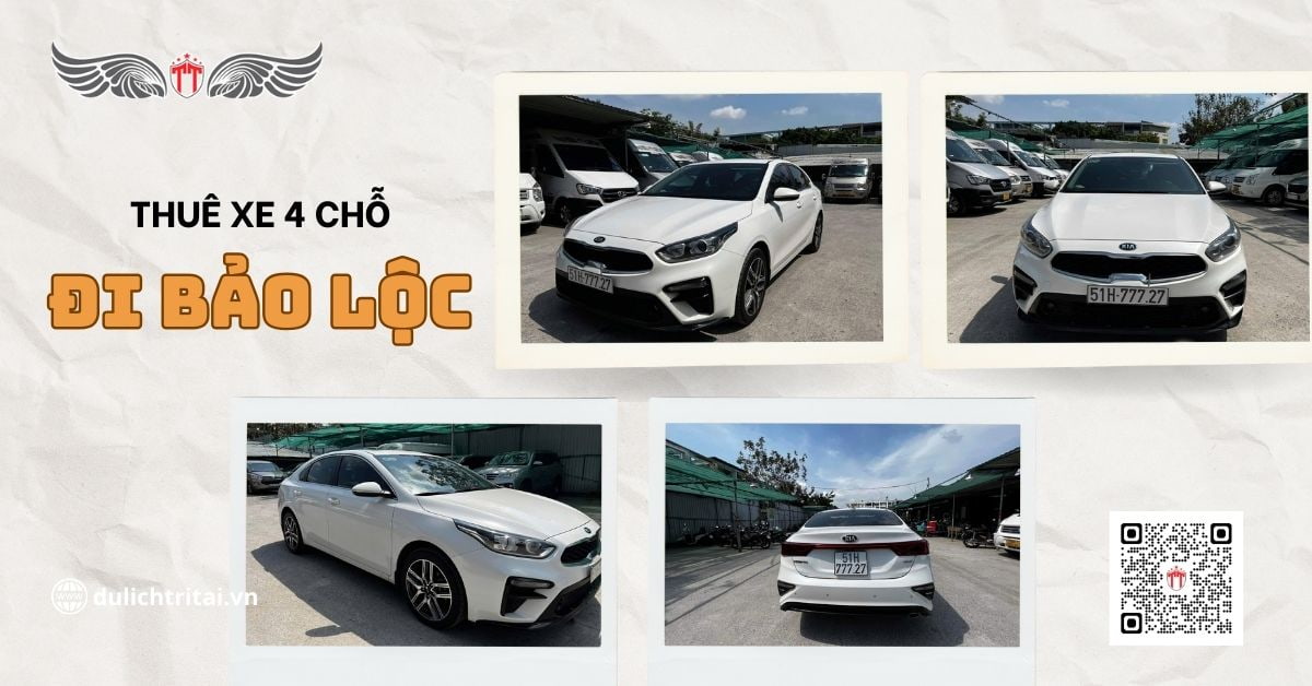 Thuê xe 4 chỗ đi du lịch Bảo Lộc