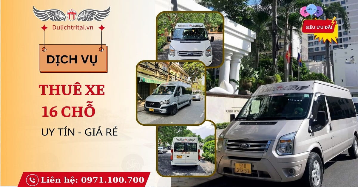 cho thuê xe 16 chỗ GIÁ RẺ NHẤT - 16 chỗ