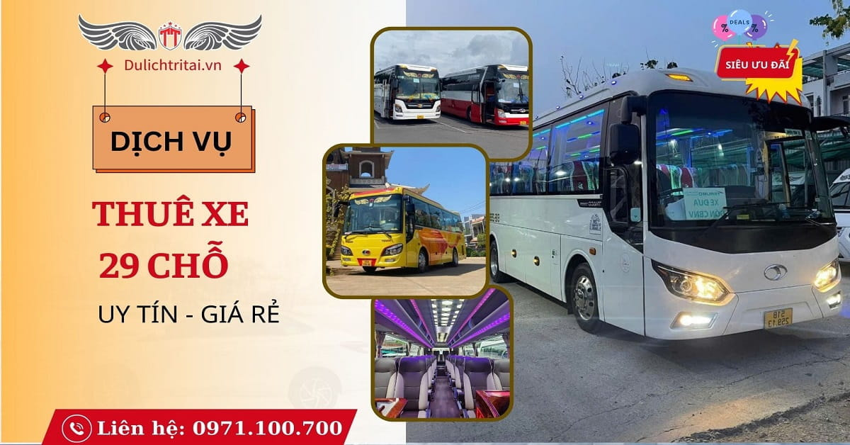 Trí Tài cho thuê xe 29 chỗ tại HCM