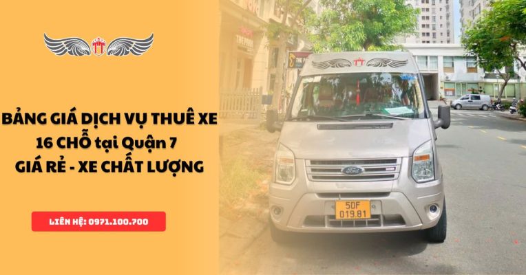 Dịch vụ thuê xe 16 chỗ tại quận 7