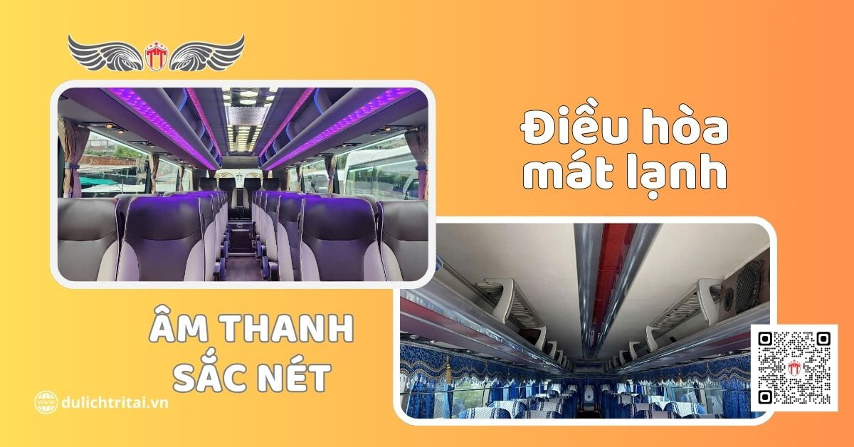 Dịch vụ cho thuê xe 45 chỗ giá rẻ được trang bị nội thất đầy đủ