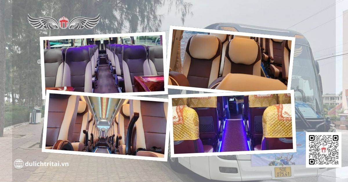 Cho thuê xe 45 chỗ có khoang hàng khách thoải mãi có thể duỗi thẳng chân