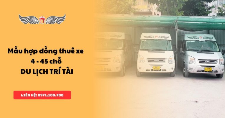 Mẫu hợp đồng thuê xe mới và đầy đủ điều khoản