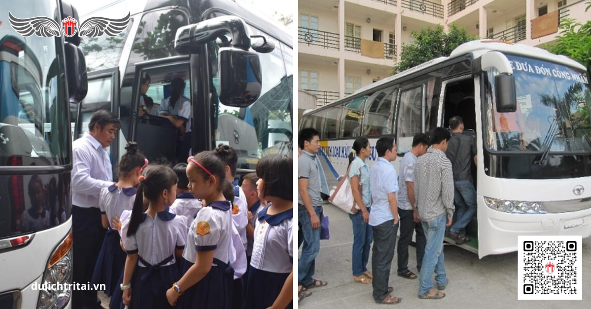 Thuê xe 29 chỗ đưa đón học sinh, công nhân, nhân viên văn phòng